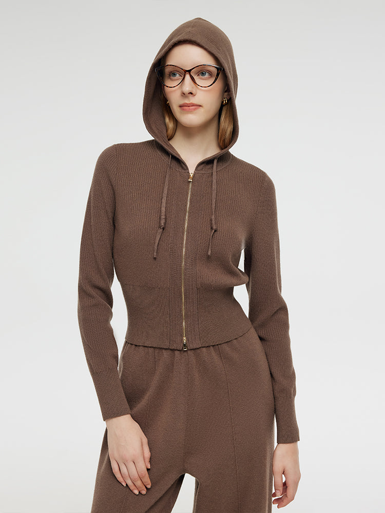 Tencel Wool Hoodie And Pants Two-Piece Set GOELIA