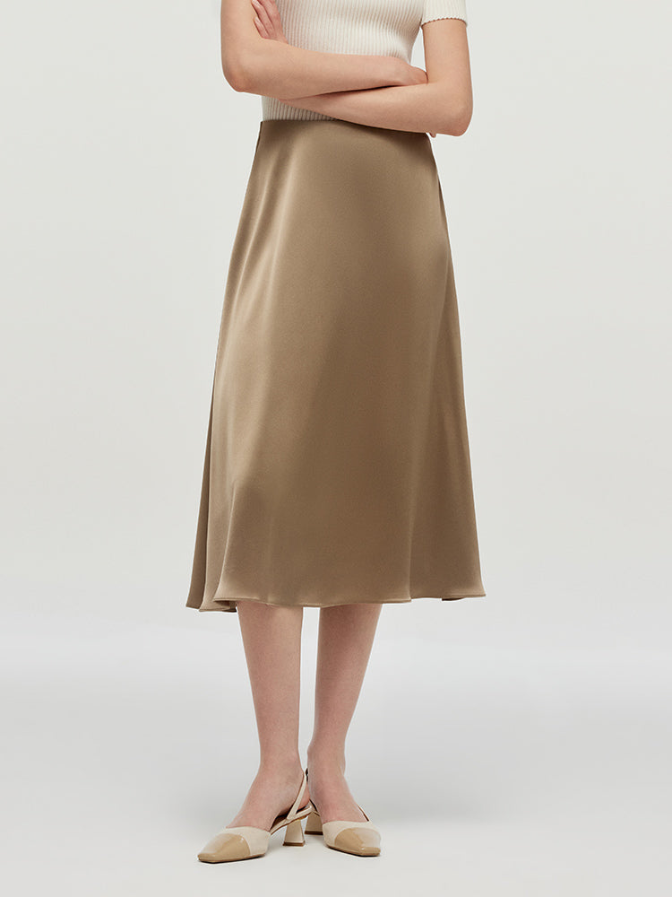 Acetate A-Line Women Skirt GOELIA