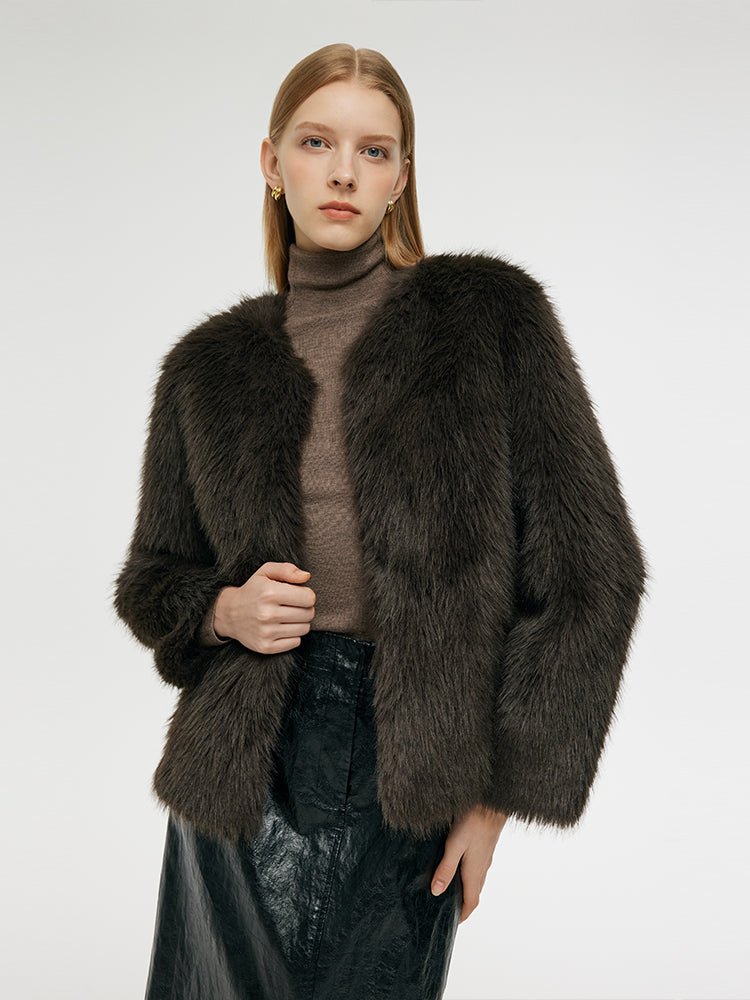 Eco-friendly Fur Women Short Coat GOELIA