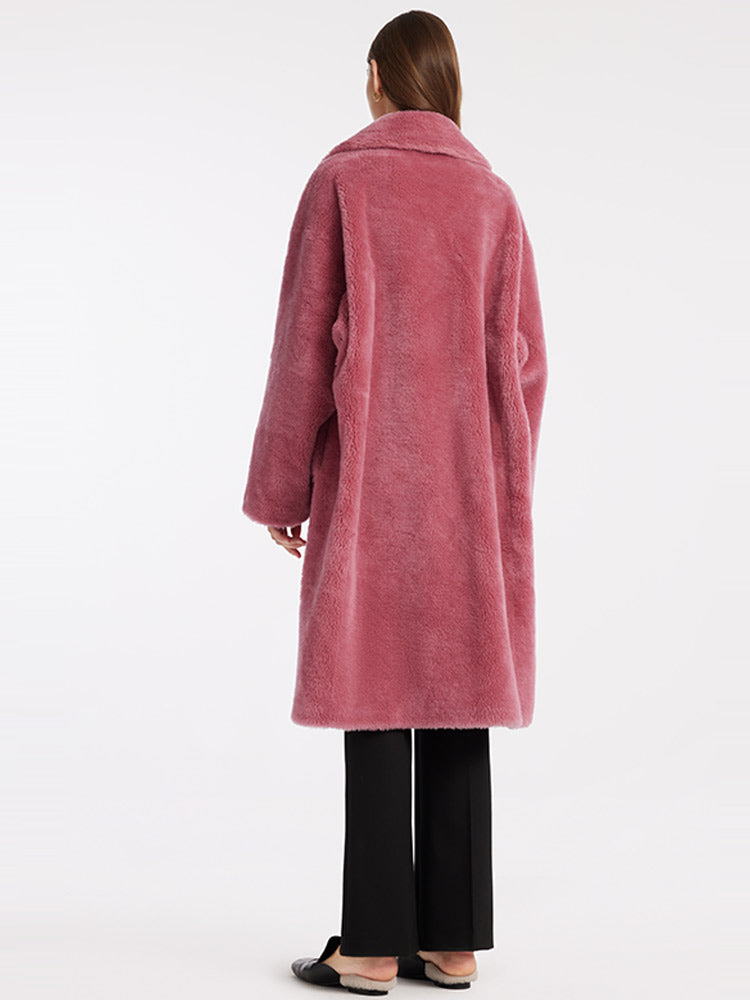 Lamb Wool Oversized Teddy Coat GOELIA