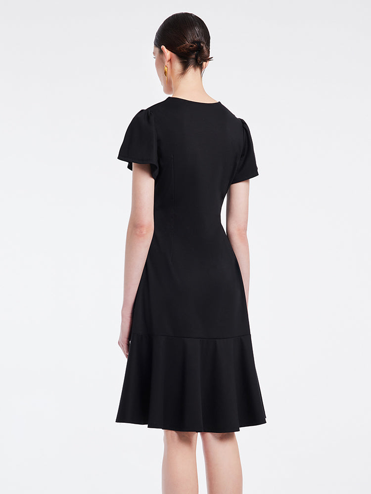 Knitted Pleated Dress GOELIA