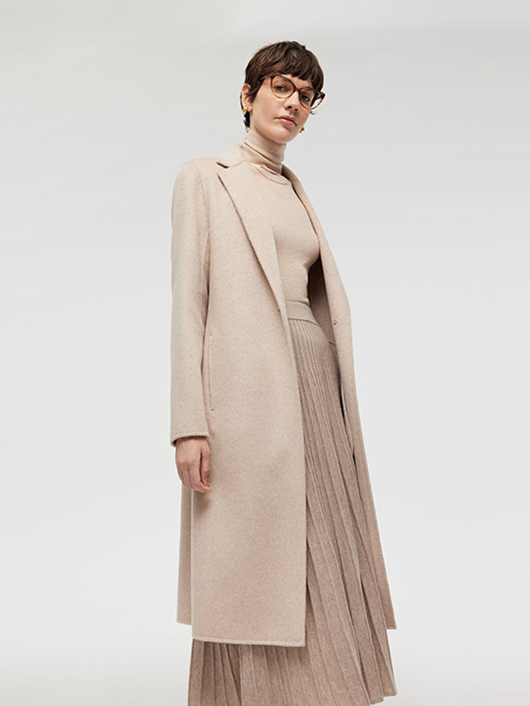 Wool Alpaca Women Overcoat GOELIA