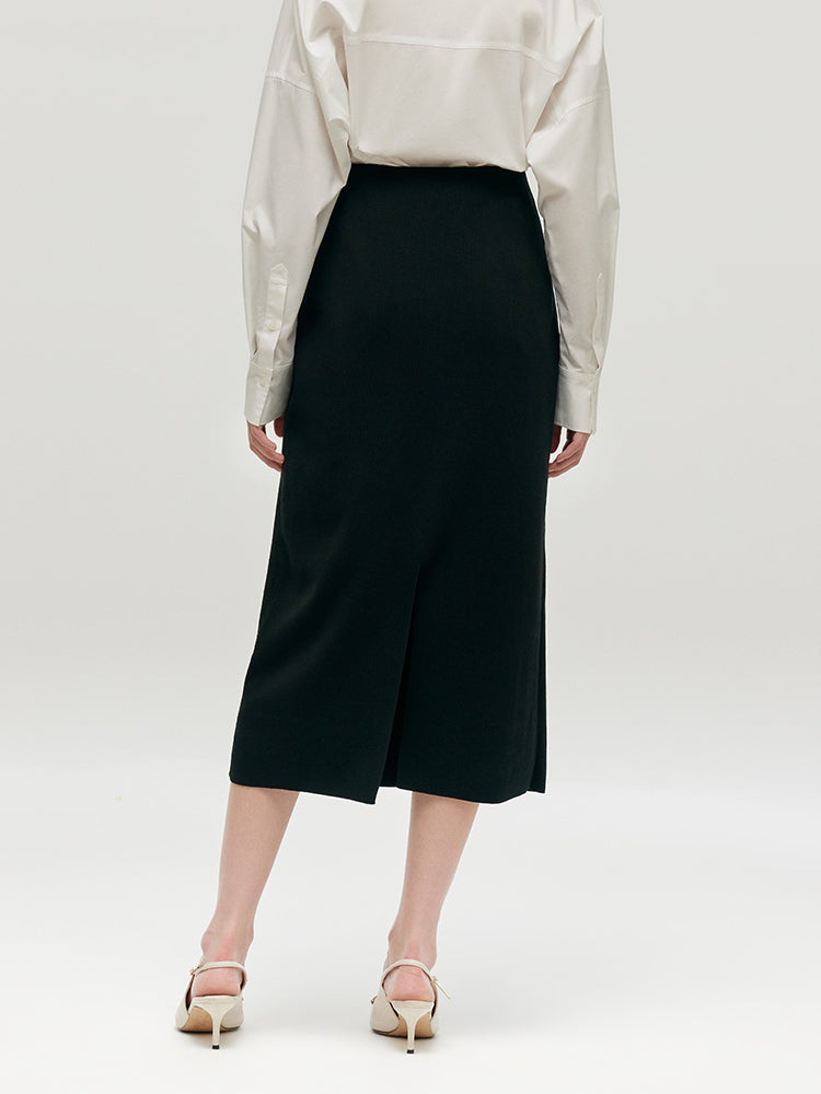 Tencel A-Line Knit Women Skirt GOELIA