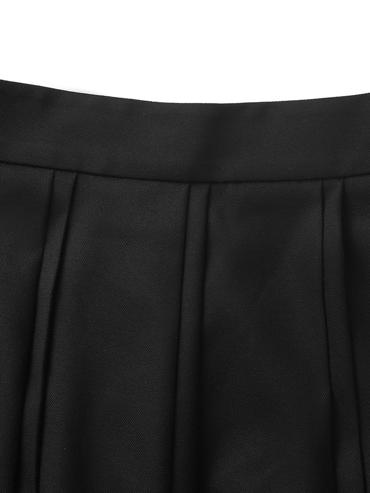 Pleated A-Line Women Skirt GOELIA