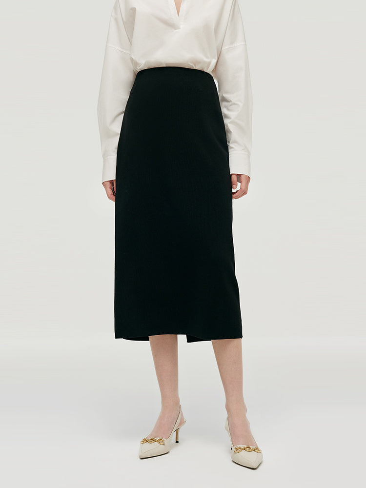 Tencel A-Line Knit Women Skirt GOELIA