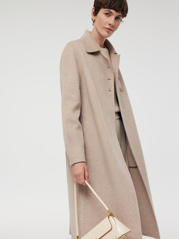 Wool Cashmere Women Overcoat GOELIA