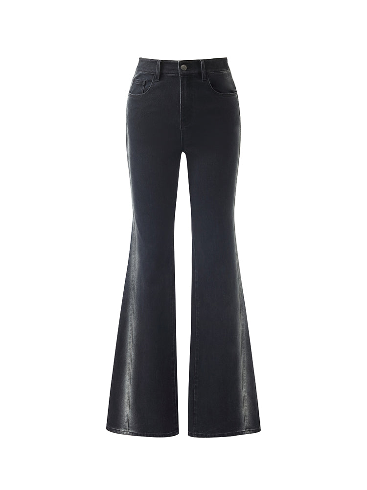 Mid-Rise Flared Women Jeans GOELIA