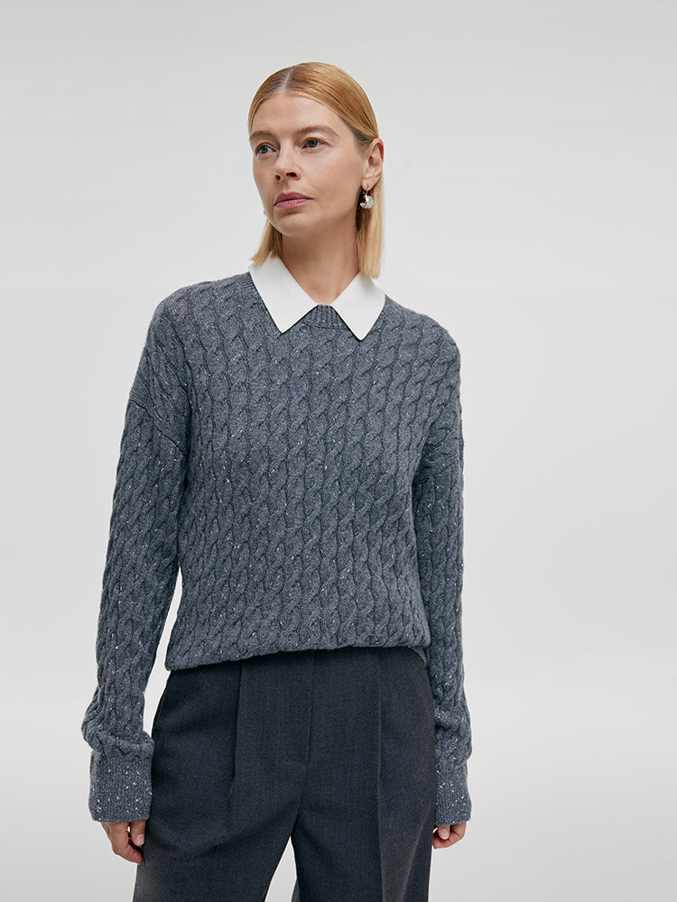 Wool And Cashmere Women Sweater GOELIA