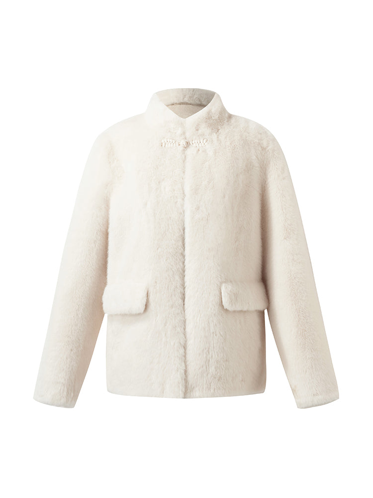 New Chinese-Style Eco-friendly Fur Women Short Coat GOELIA