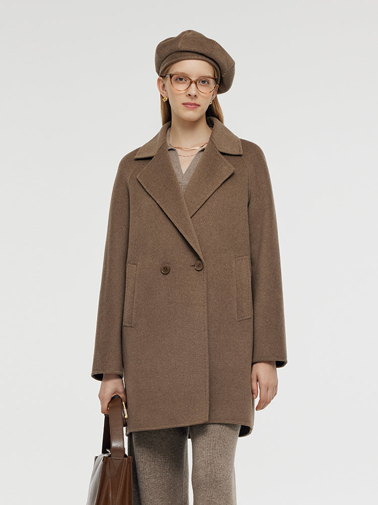 Cashmere And Wool Women Mid-Length Coat GOELIA