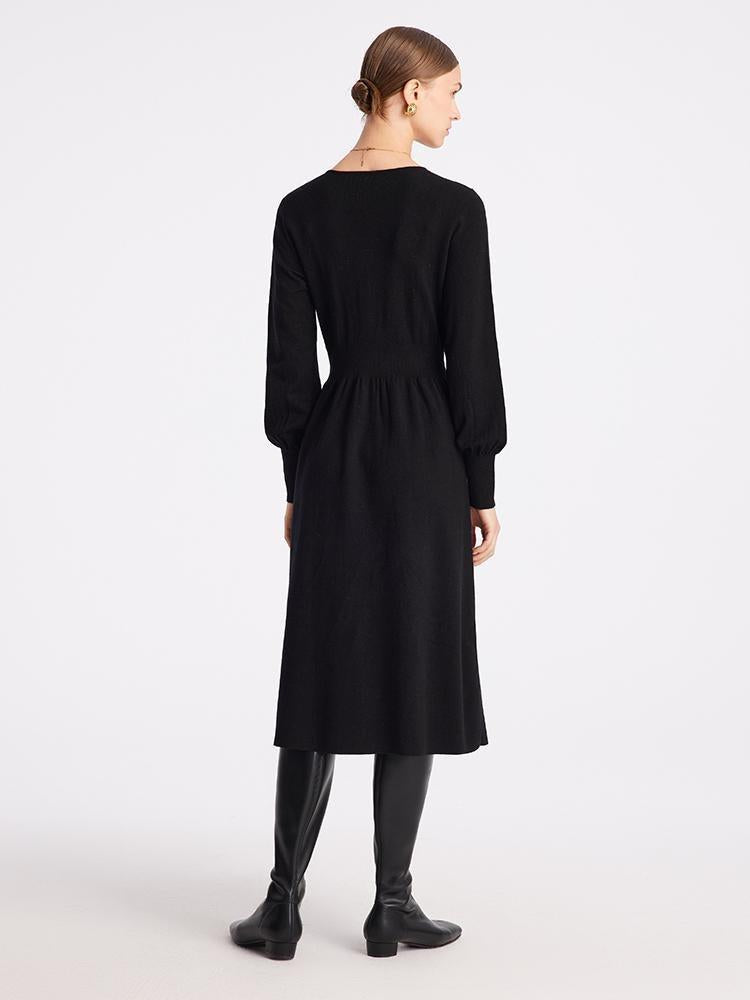 Knit Black Dress GOELIA