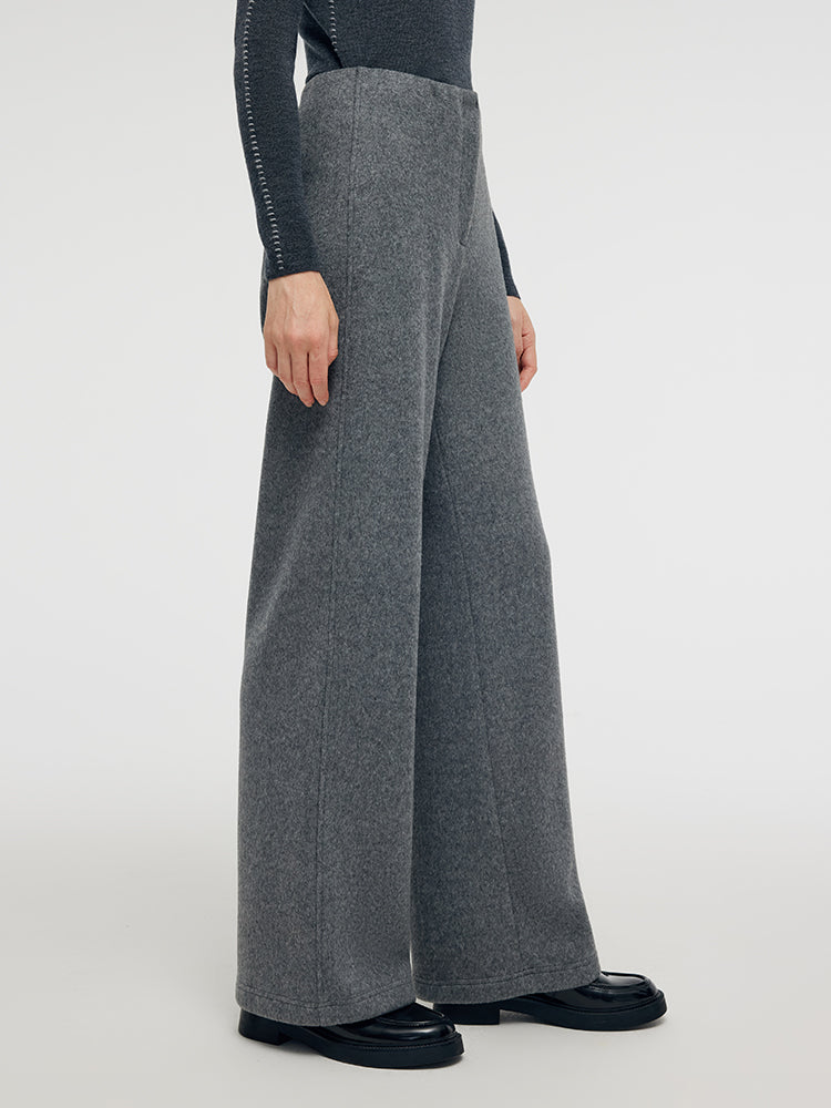 Wool Blend Straight Women Pants GOELIA