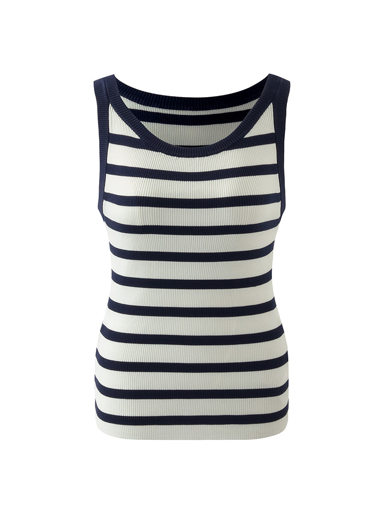 Striped Knitted Women Tank Top GOELIA