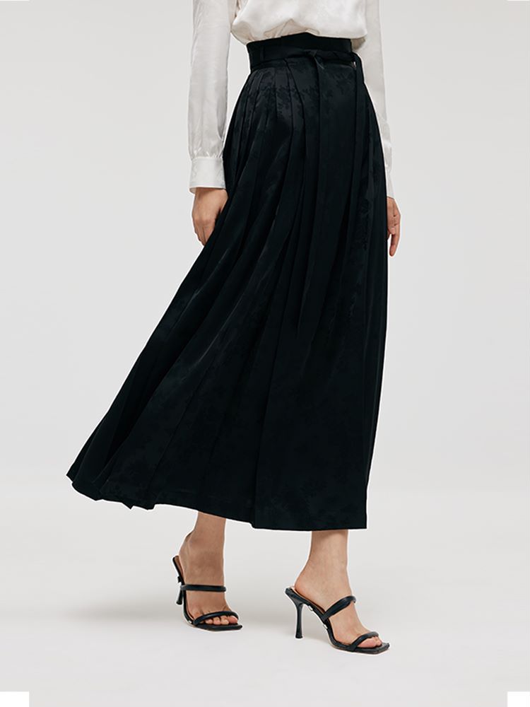 Jacquard Pleated Women Mamianqun With Bottomed Skirt GOELIA