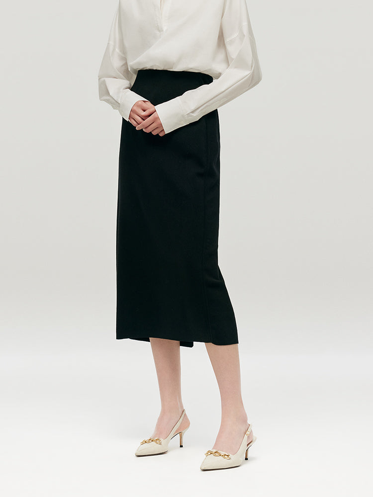 Tencel A-Line Knit Women Skirt GOELIA