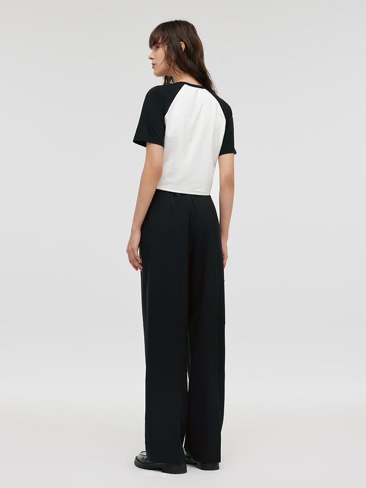 Loose Straight Women Pants With Pockets GOELIA