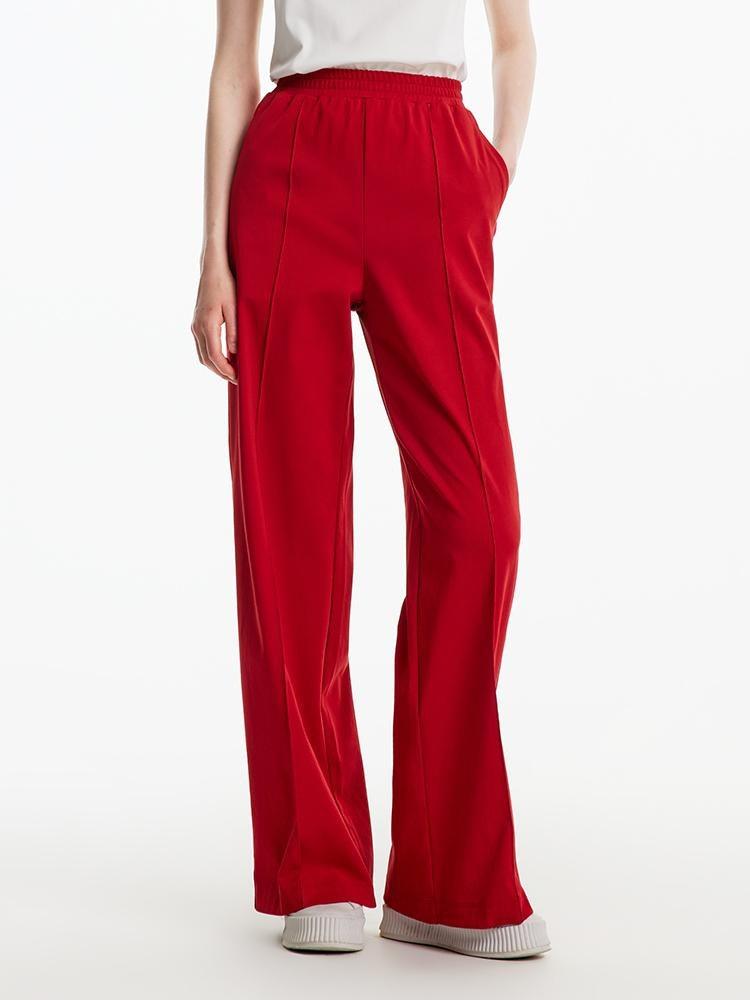 High-waisted Knitted Wide-leg Pants GOELIA