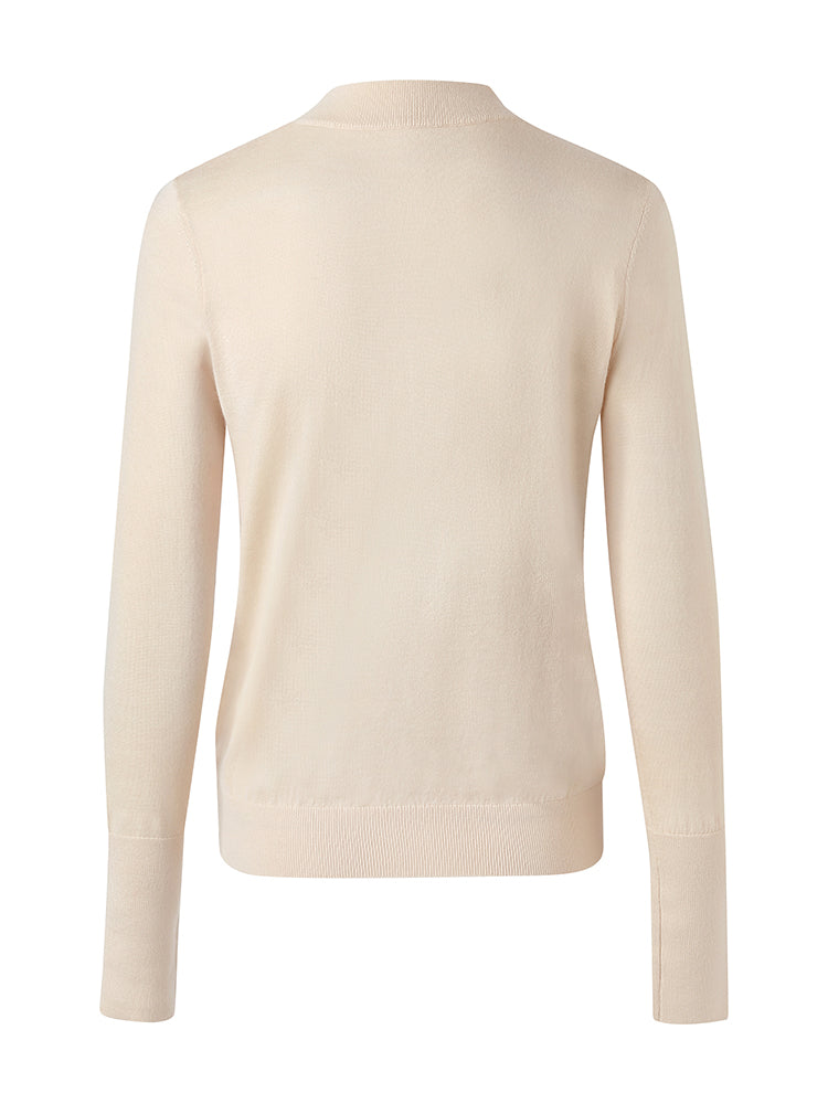 Mid-Collar Woolen Slim Women Sweater GOELIA