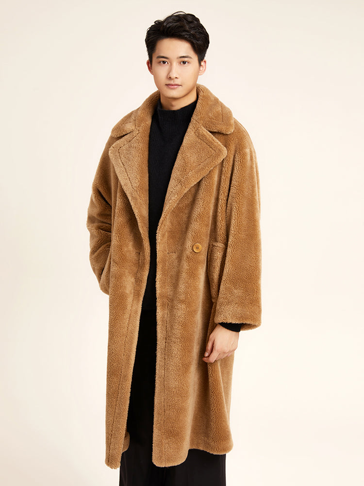 Lamb Wool Oversized Teddy Coat GOELIA