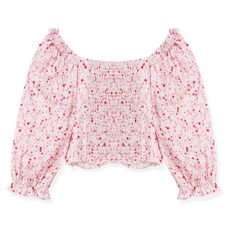 Floral Puff Sleeve Blouse GOELIA