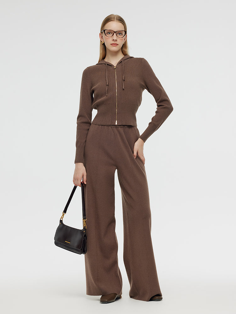 Tencel Wool Hoodie And Pants Two-Piece Set GOELIA