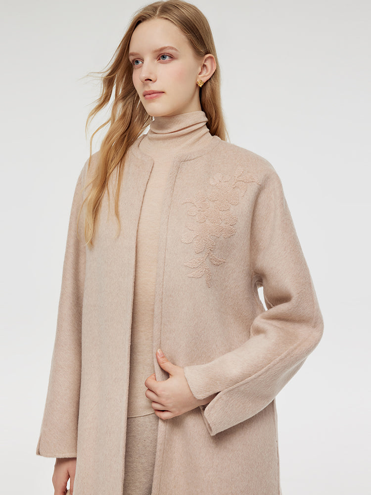 Wool Alpaca Oversized Women Coat GOELIA