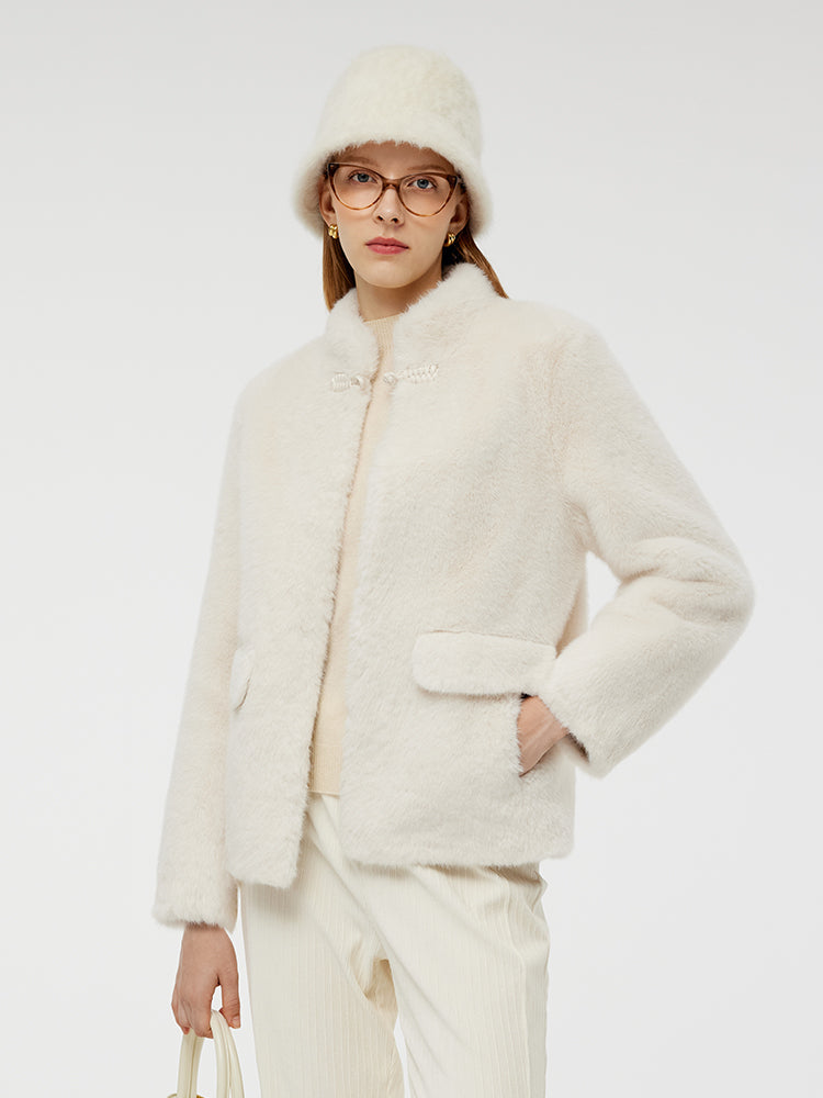 New Chinese-Style Eco-friendly Fur Women Short Coat GOELIA