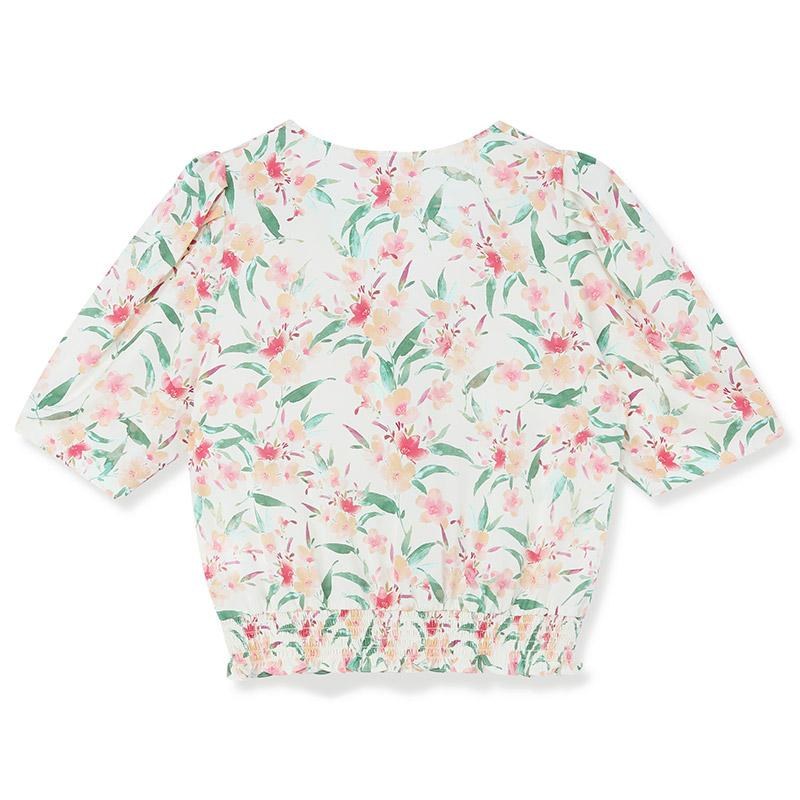 Silk Floral Loose Women Blouse GOELIA