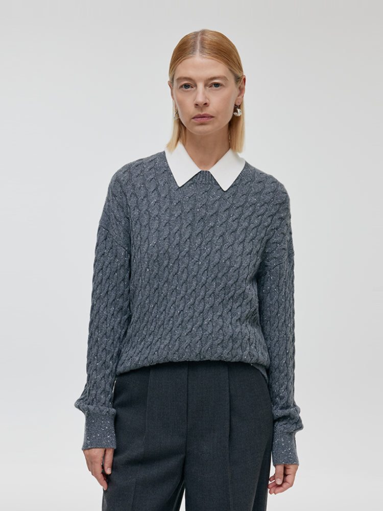 Wool And Cashmere Women Sweater GOELIA