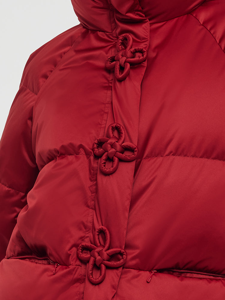 New Chinese-Style Hooded Goose Down Jacket GOELIA