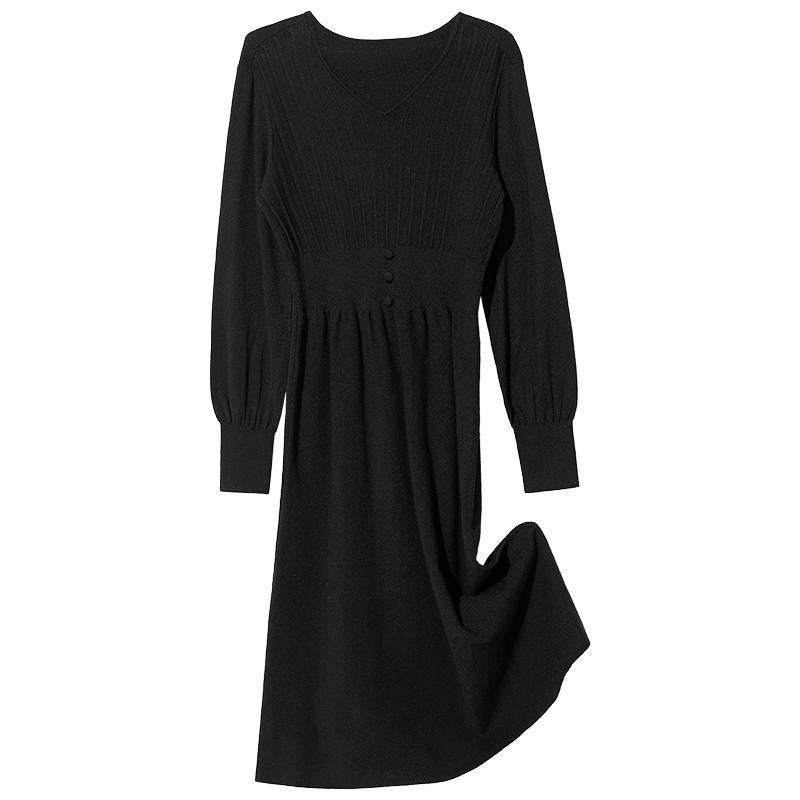 Knit Black Dress GOELIA