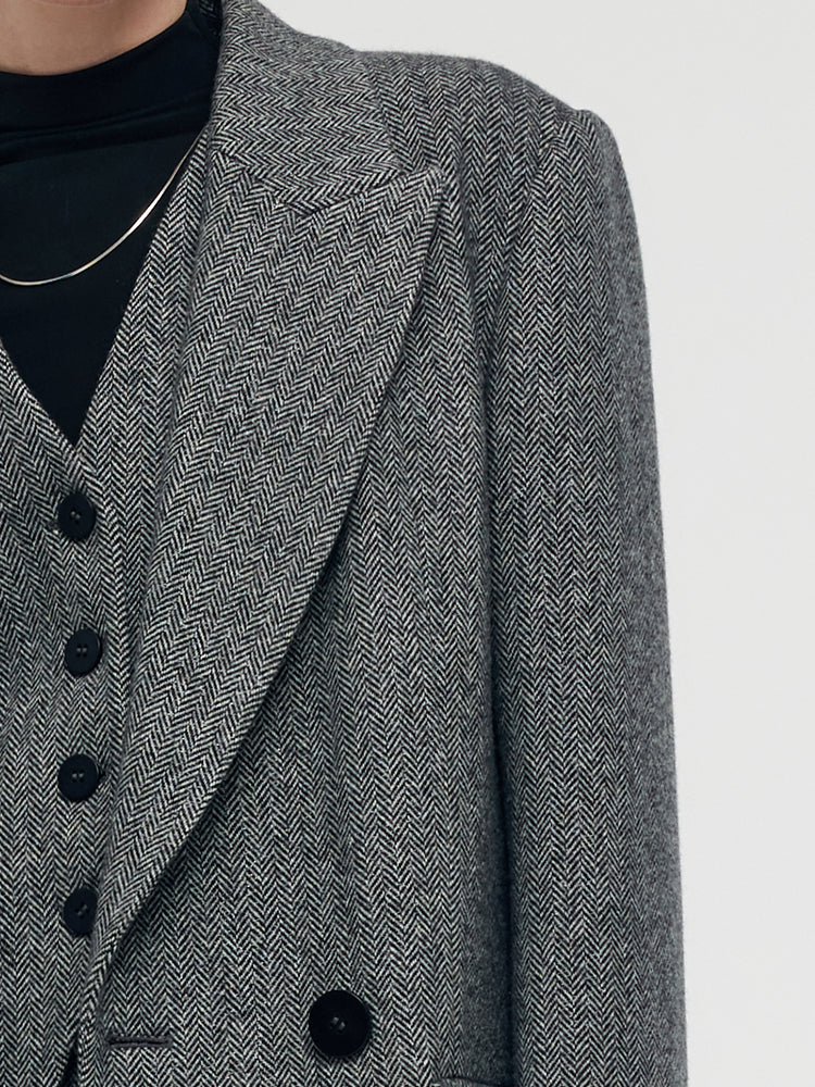 Washable Wool Lapel Unisex Overcoat GOELIA