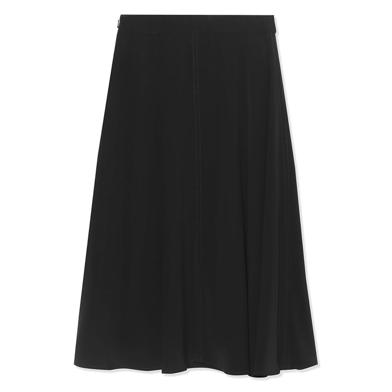 Black A-Line Triacetate Skirt – GOELIA