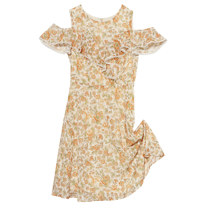 Falbala Floral Dress GOELIA