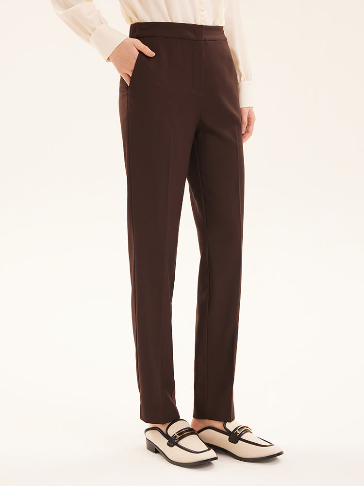 slit-detail wool tapered trousers | Balmain | Eraldo.com