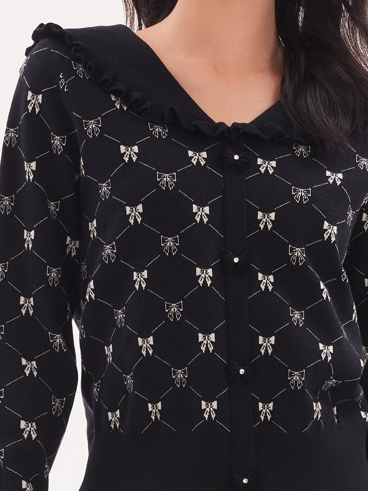 Jacquard Knitted Sweater GOELIA