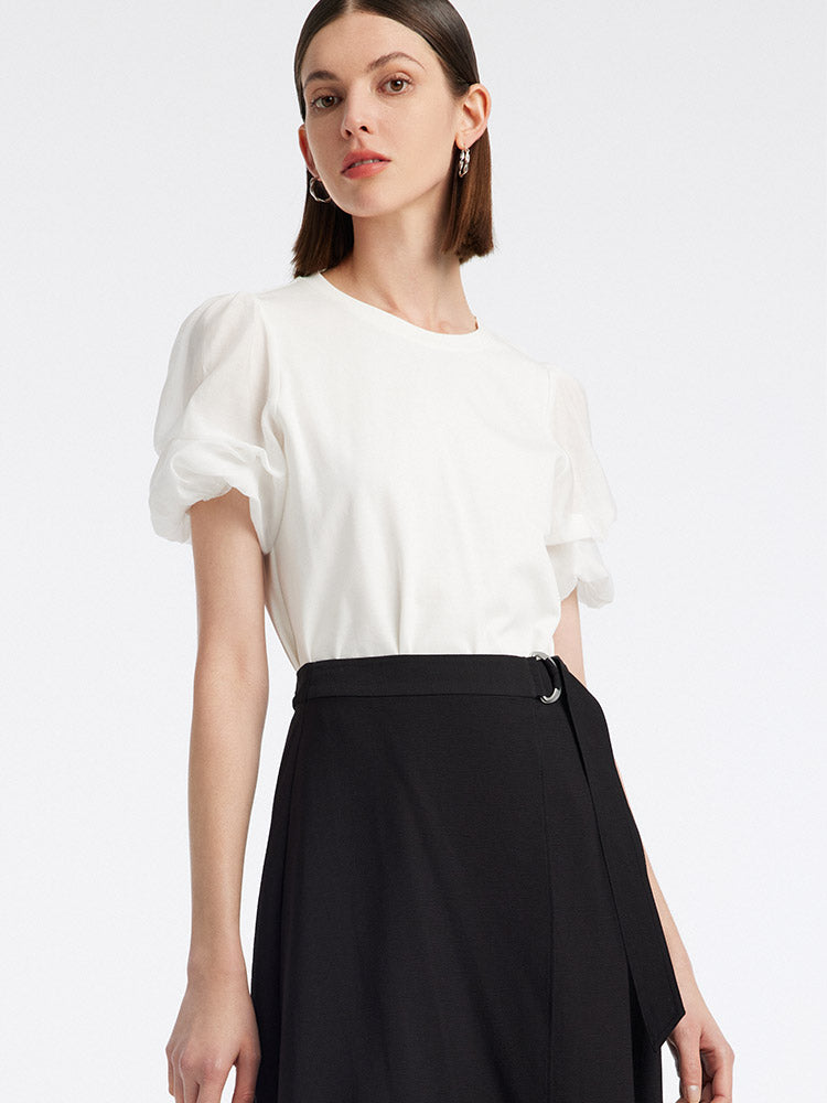 Acetate A-line Skirt GOELIA