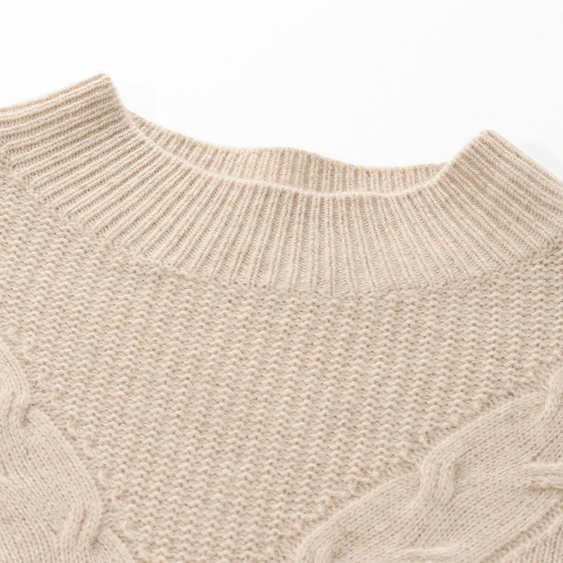 Beige Woolen Sweater GOELIA