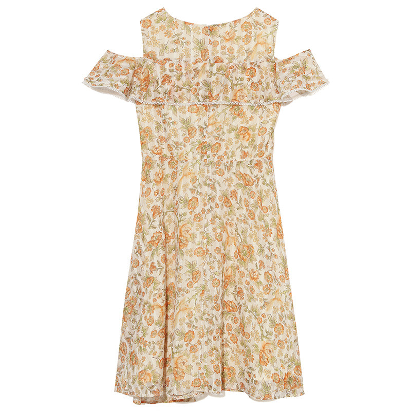 Falbala Floral Dress GOELIA