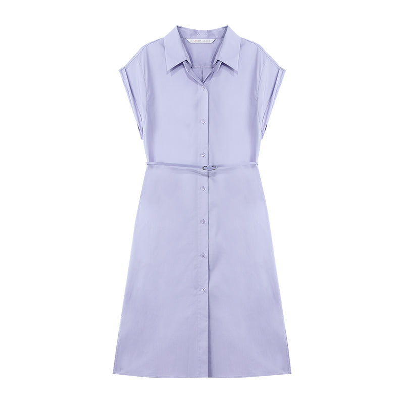 Cotton Shirt Collar Dress GOELIA