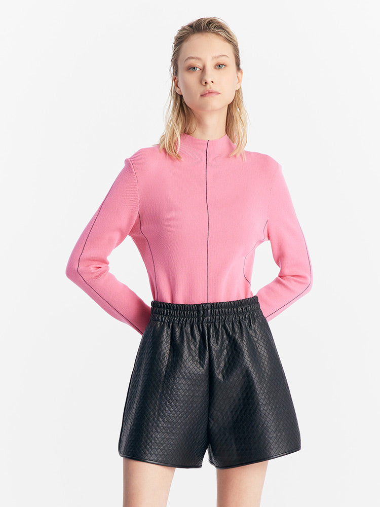 Pink Slim-Fit Knitwear GOELIA