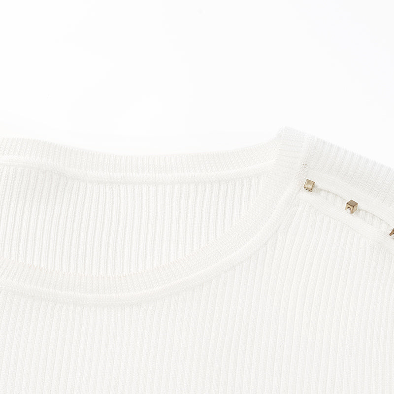 Nude Basic Knitted Sweater GOELIA