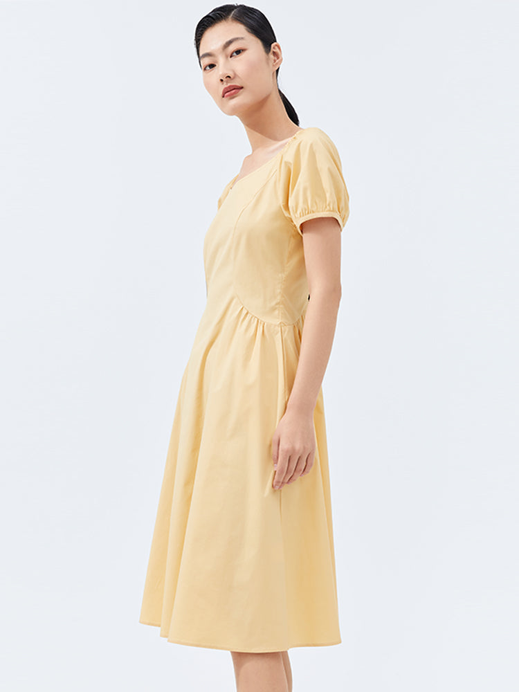 Puff Sleeve Dress GOELIA