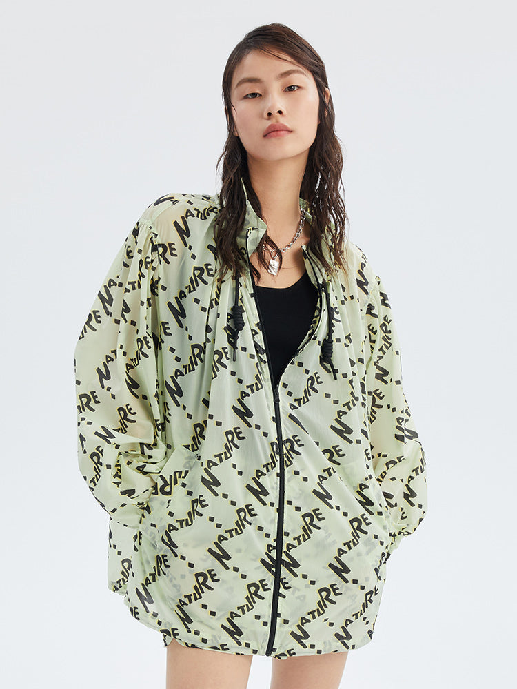 Sunproof Printed Oversized Jacket GOELIA