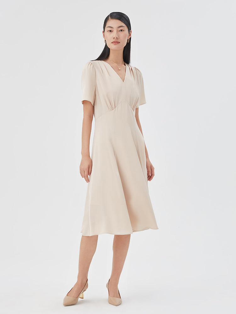 Acetate Waist-skimming Dress GOELIA