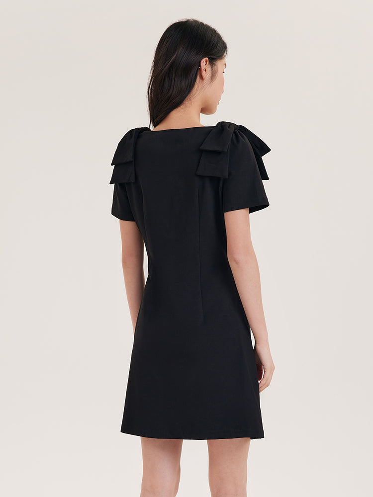 Shoulder Bowknot Dress GOELIA